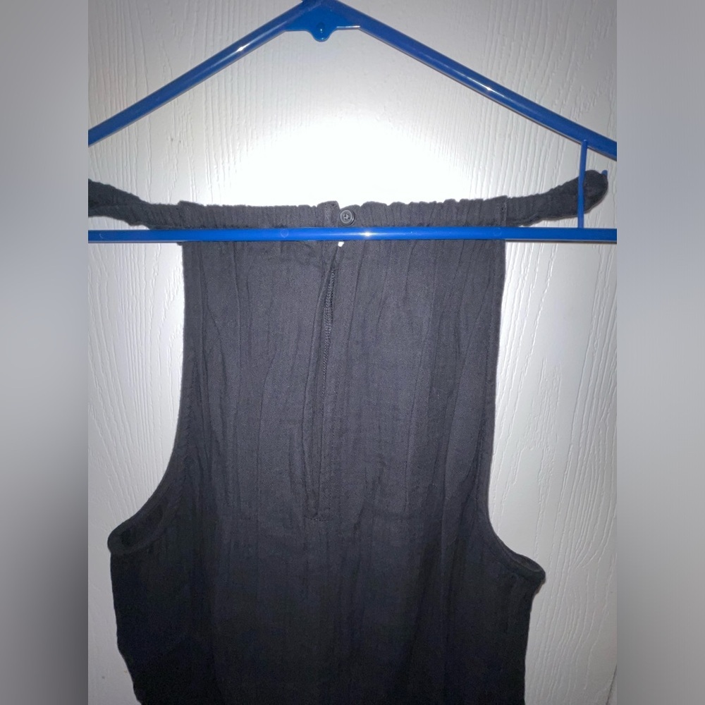 Women’s Gap Black Gauze Halter Romper Black Size Small NWT - Picture 8 of 12